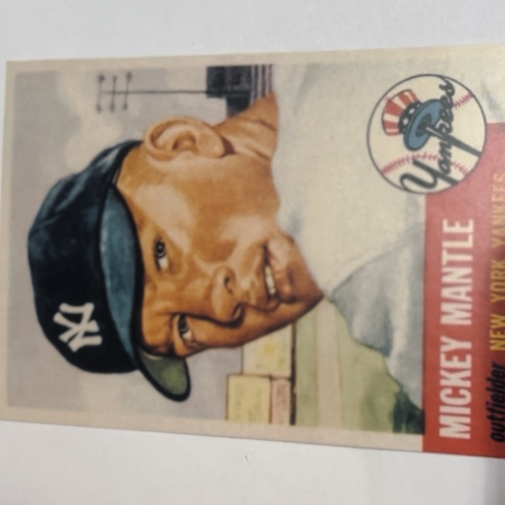 1963 TOPPS Mickey Mantle Novelty Card. Mint Cond & RARE..!Circa 1996. Great Card